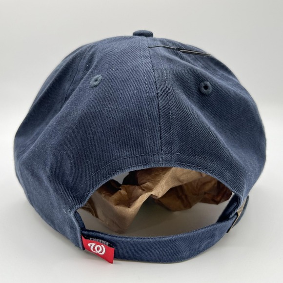 Washington Nationals 47 Brand Hat Cap Strap Back Navy Blue MLB Clean Up NEW - Picture 4 of 8